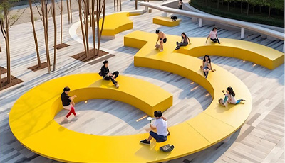 实用玻璃钢异形景观坐凳